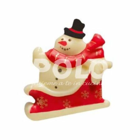 Pupazzi Di Neve Con Slitta Choc Bianco